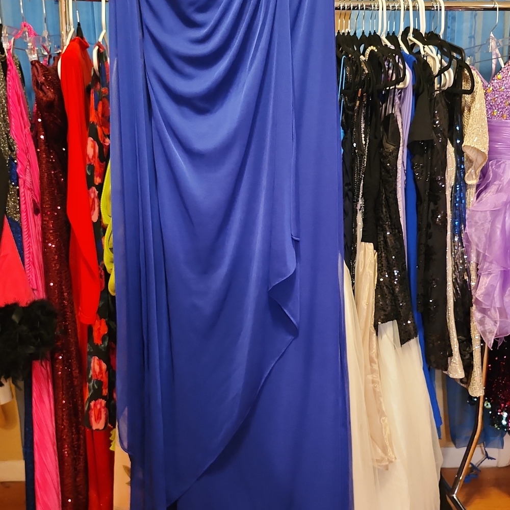 Xscape Sapphire Blue Maxi Dress